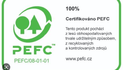 SVOL obchodní s.r.o. je držitelem certifikátu PEFC C-o-C